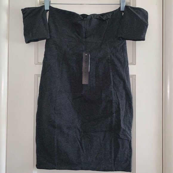 INDAH Coconut Mini Dress in GREY - Picture 3 of 8